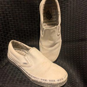 "We Are Beautiful" Vans Slip-ons